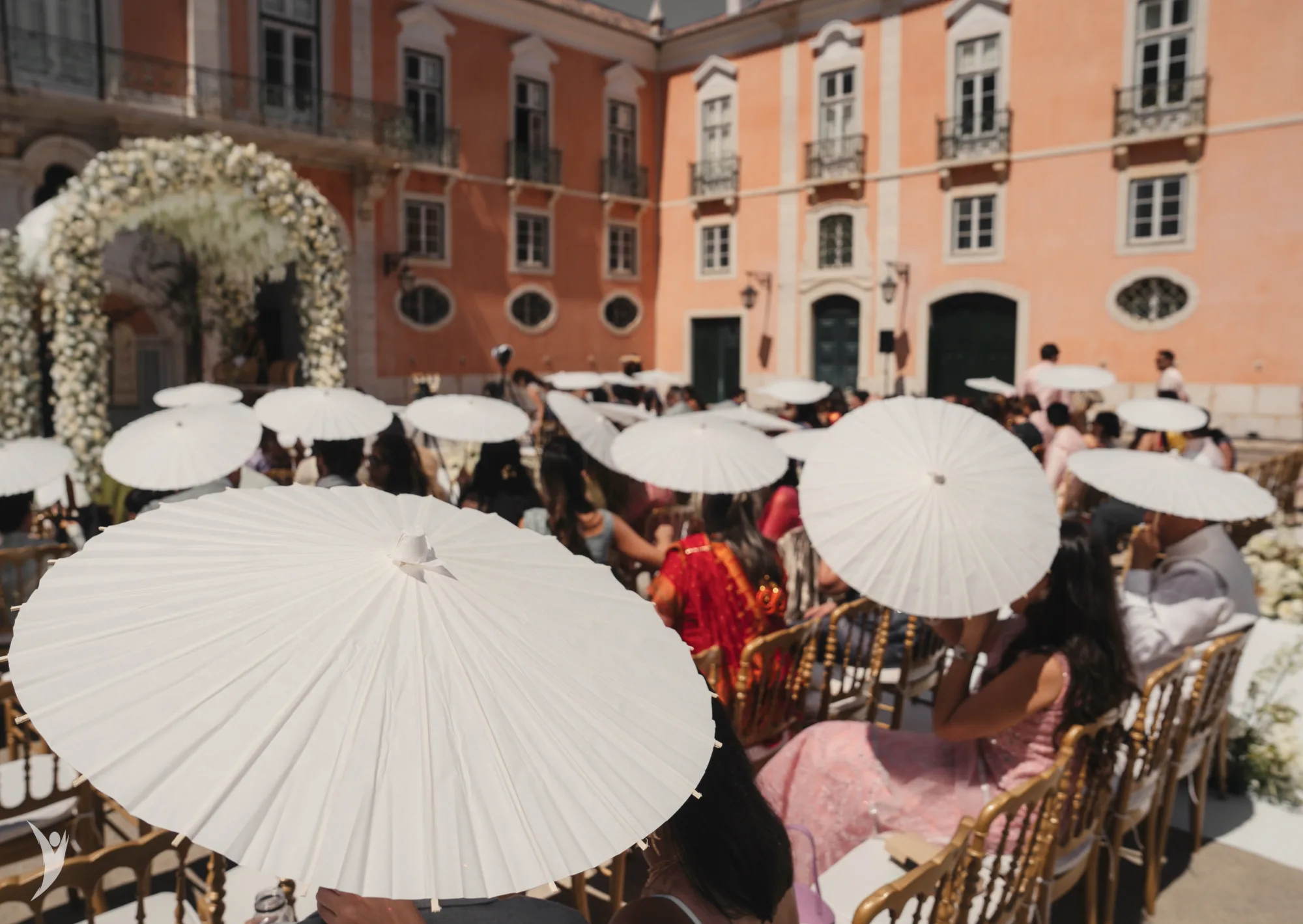 Indian wedding ceremony at Palácio do Correio-Mor, Portugal