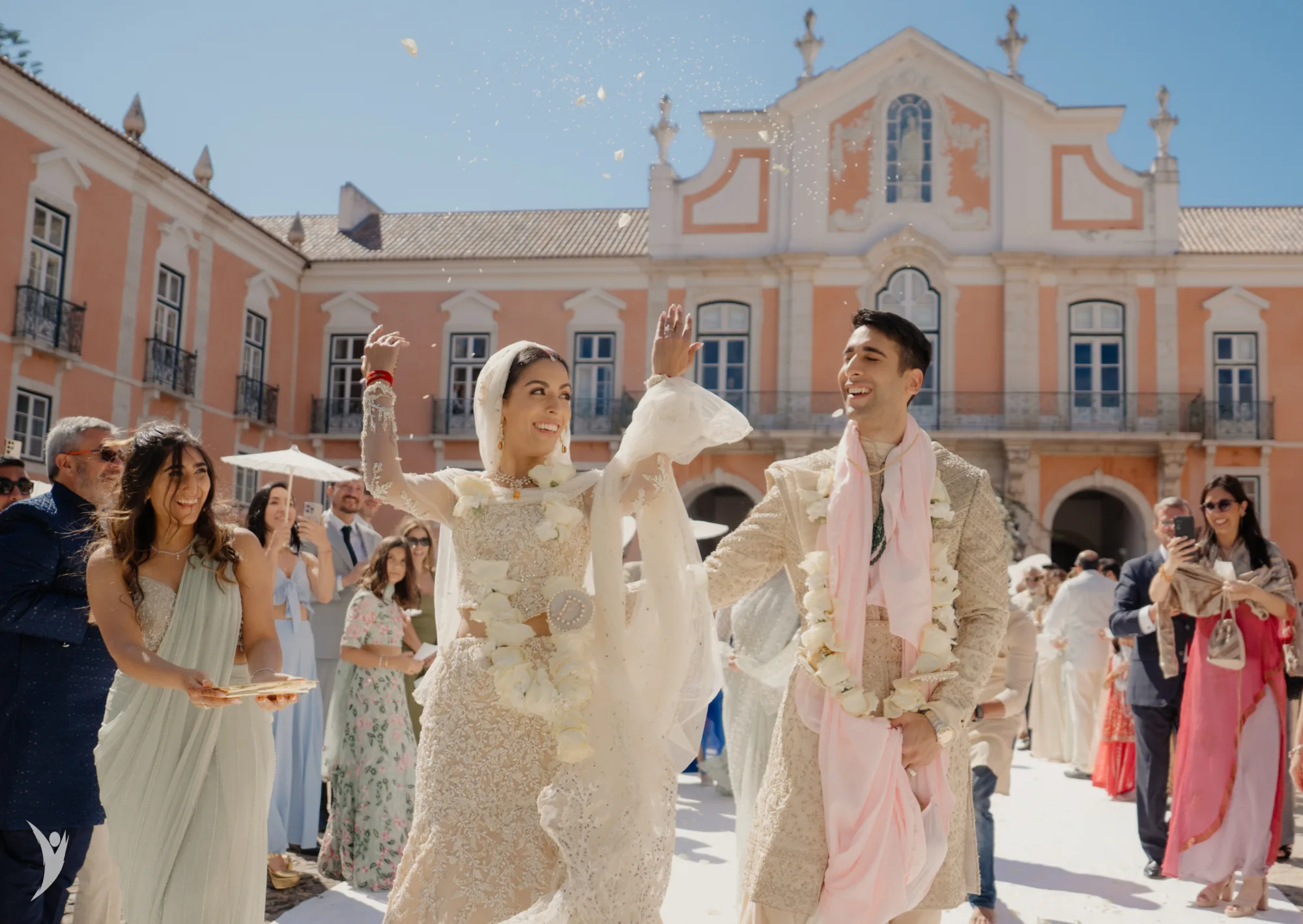 Indian wedding ceremony at Palácio do Correio-Mor, Portugal