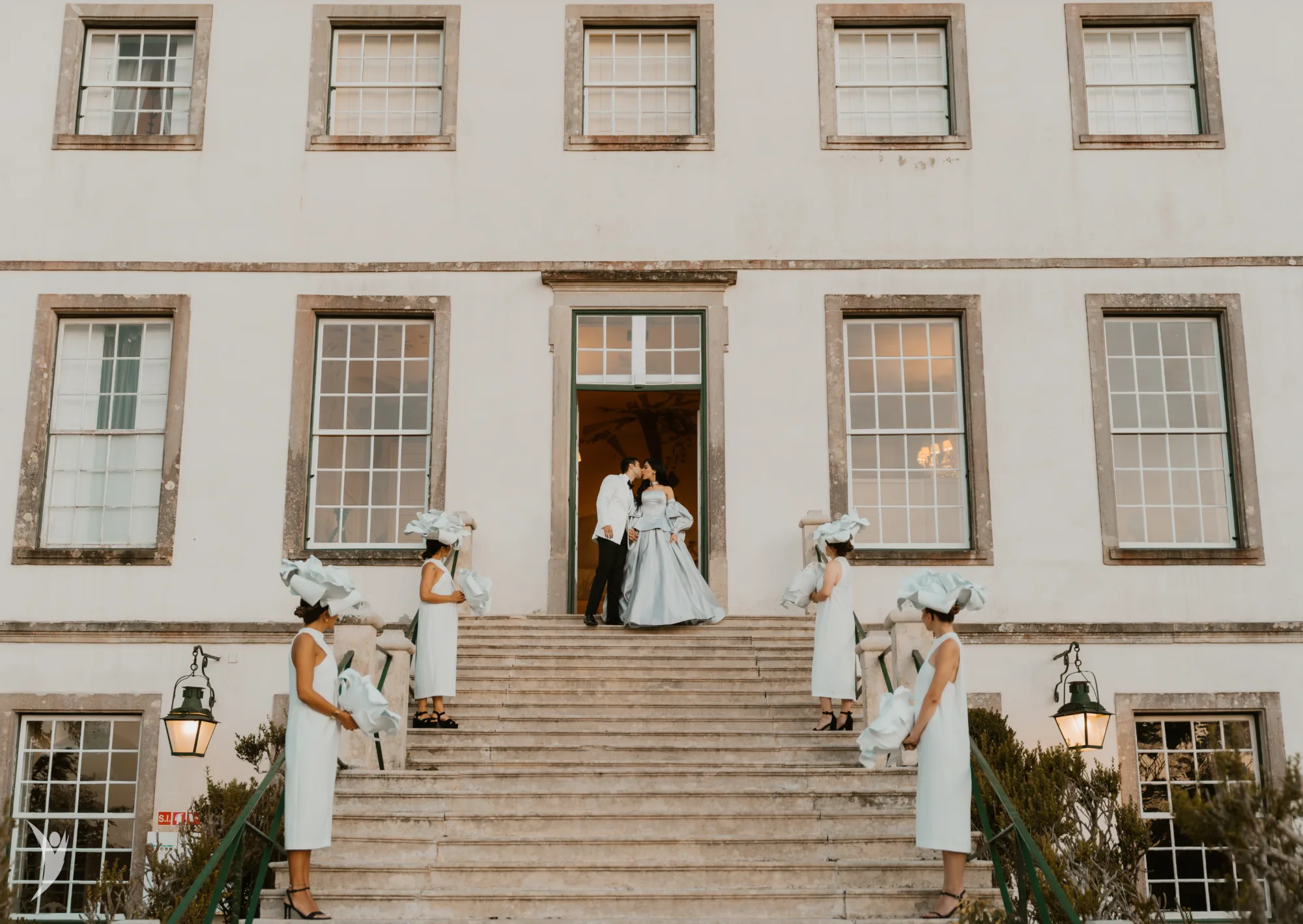 Wedding reception at Palácio de Seteais, Sintra — Indian wedding in Europe