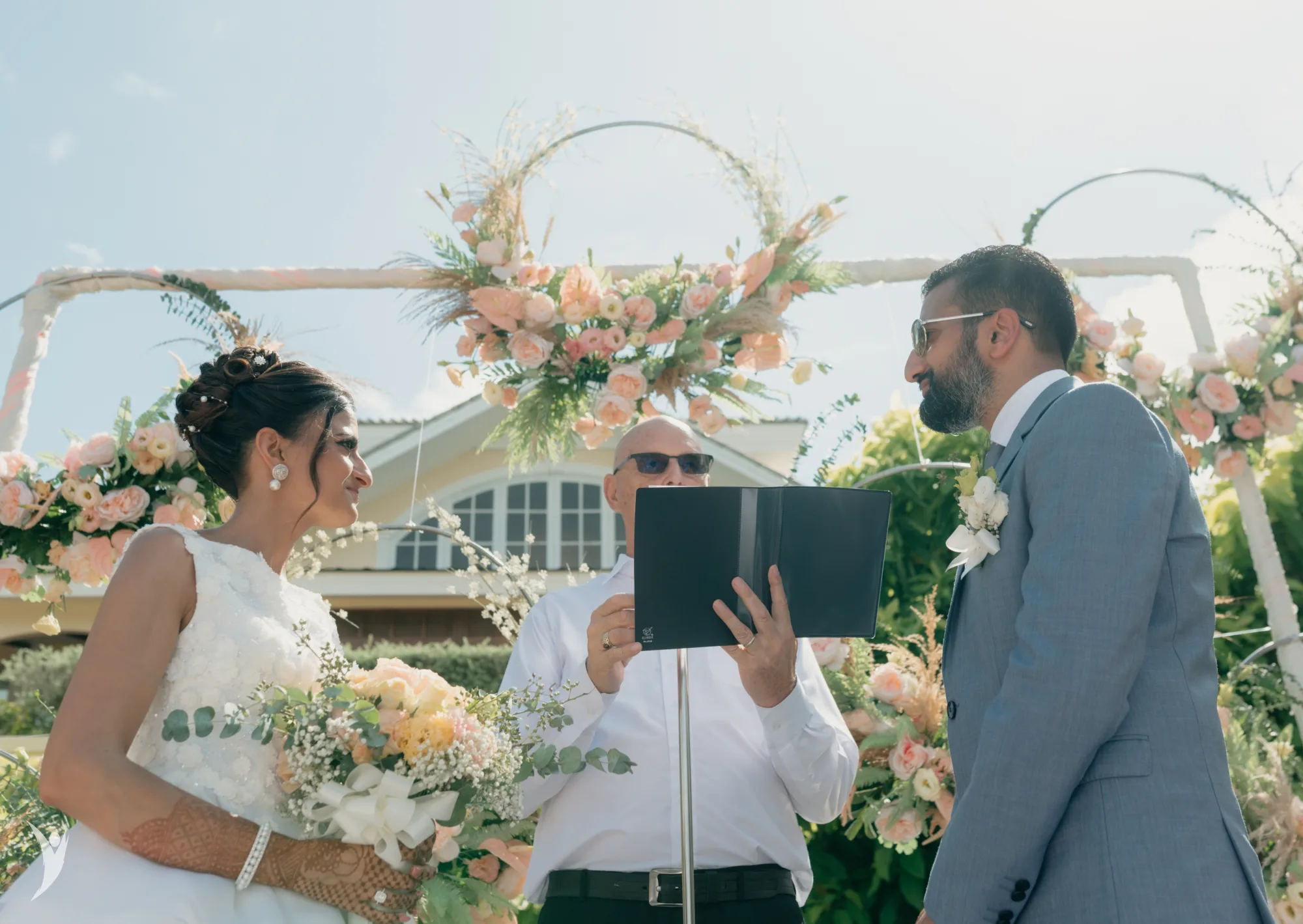 Beach wedding ceremony at Sofitel Krabi — destination wedding Thailand