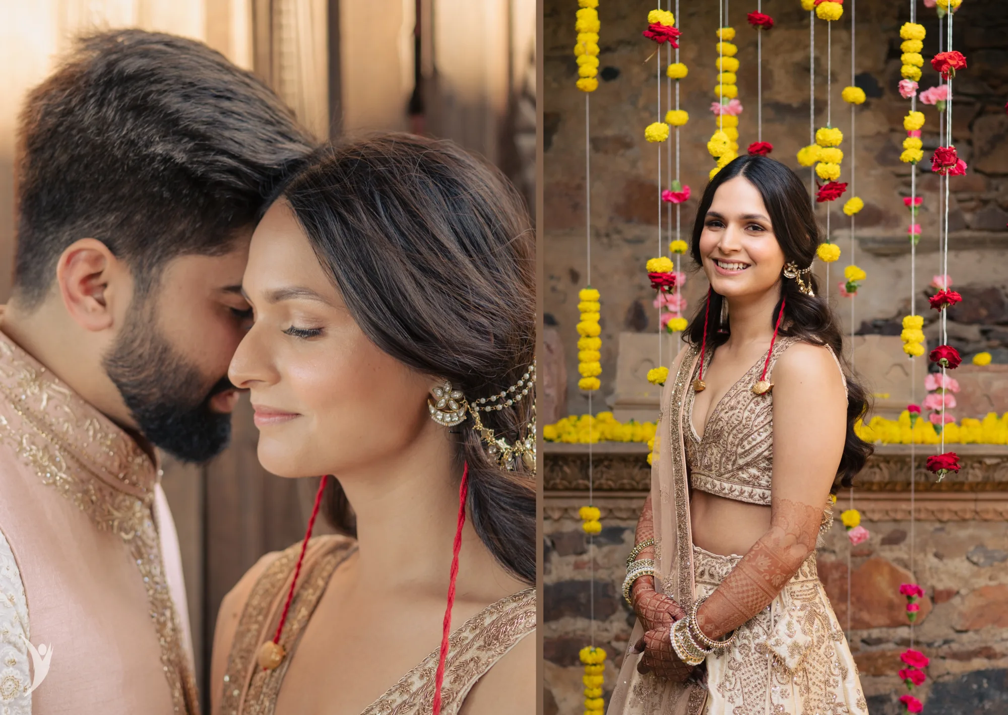 Haldi ceremony at Tijara Fort — Rajasthan fort wedding
